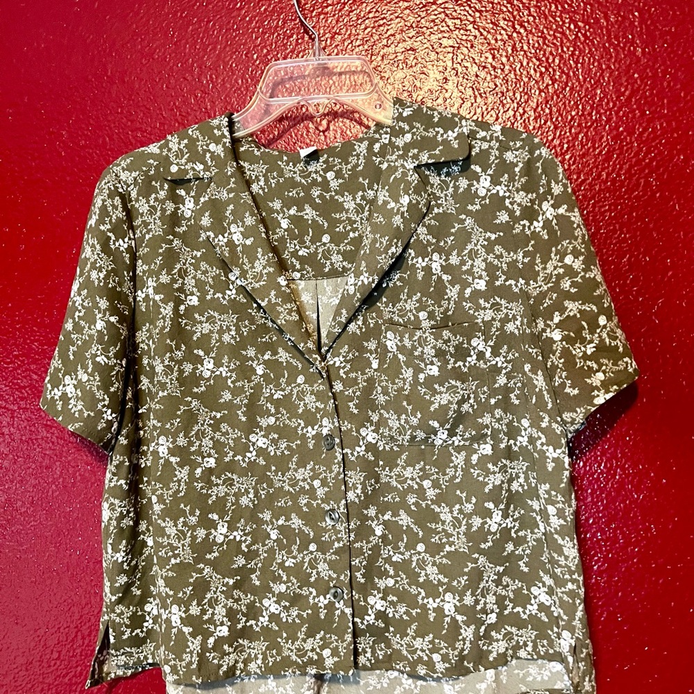 Floral Button-Up Shirt